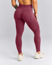 EnhanceLift™ Seamless High Rise Leggings | Burnt Maroon Red