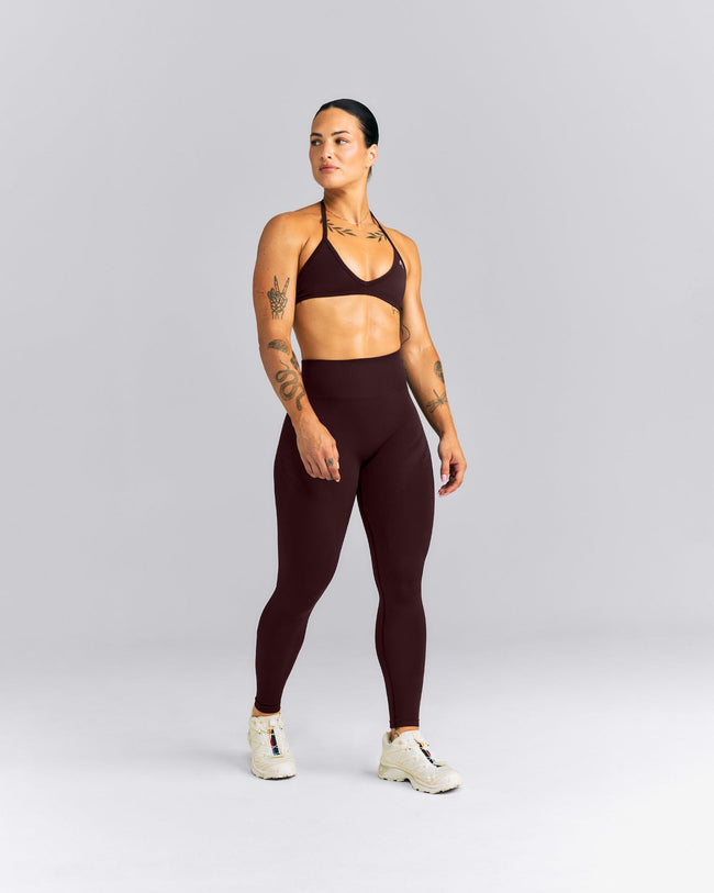 EnhanceLift™ Seamless High Rise Leggings New Branding | Plum Brown
