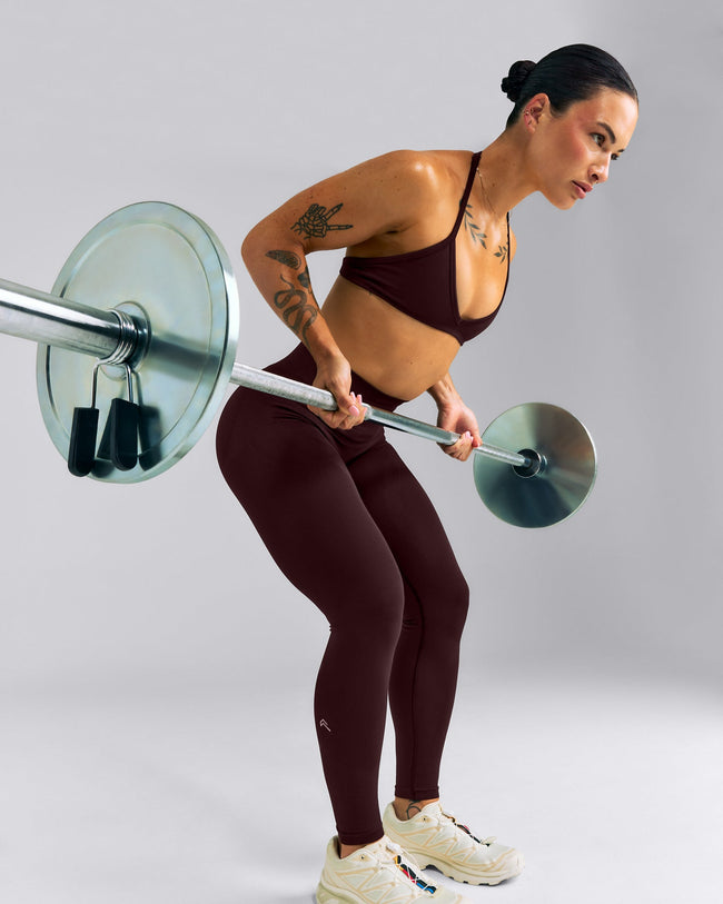 EnhanceLift™ Seamless High Rise Leggings New Branding | Plum Brown