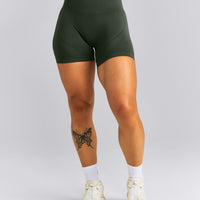 EnhanceLift™ Seamless High Rise Shorts New Branding | Dark Khaki