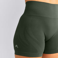 EnhanceLift™ Seamless High Rise Shorts New Branding | Dark Khaki