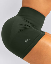 EnhanceLift™ Seamless High Rise Shorts New Branding | Dark Khaki