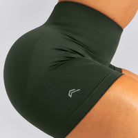 EnhanceLift™ Seamless High Rise Shorts New Branding | Dark Khaki