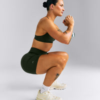 EnhanceLift™ Seamless High Rise Shorts New Branding | Dark Khaki
