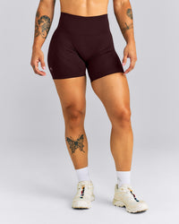EnhanceLift™ Seamless High Rise Shorts New Branding | Plum Brown