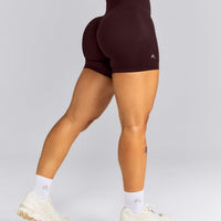 EnhanceLift™ Seamless High Rise Shorts New Branding | Plum Brown