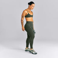 EnhanceLift™ Seamless Mid Rise Leggings New Branding | Dark Khaki