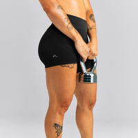 EnhanceLift™ Seamless Mid Rise Shorts New Branding | Black