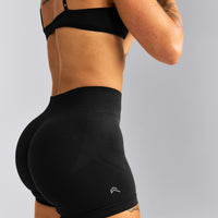 EnhanceLift™ Seamless Mid Rise Shorts New Branding | Black