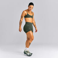 EnhanceLift™ Seamless Mid Rise Shorts New Branding | Dark Khaki