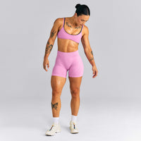 EnhanceLift™ Seamless Mid Rise Shorts New Branding | Rose Pink