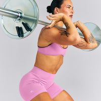 EnhanceLift™ Seamless Mid Rise Shorts New Branding | Rose Pink