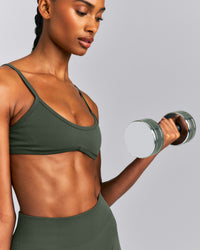 EnhanceLift™ Seamless Minimal Bralette New Branding | Dark Khaki