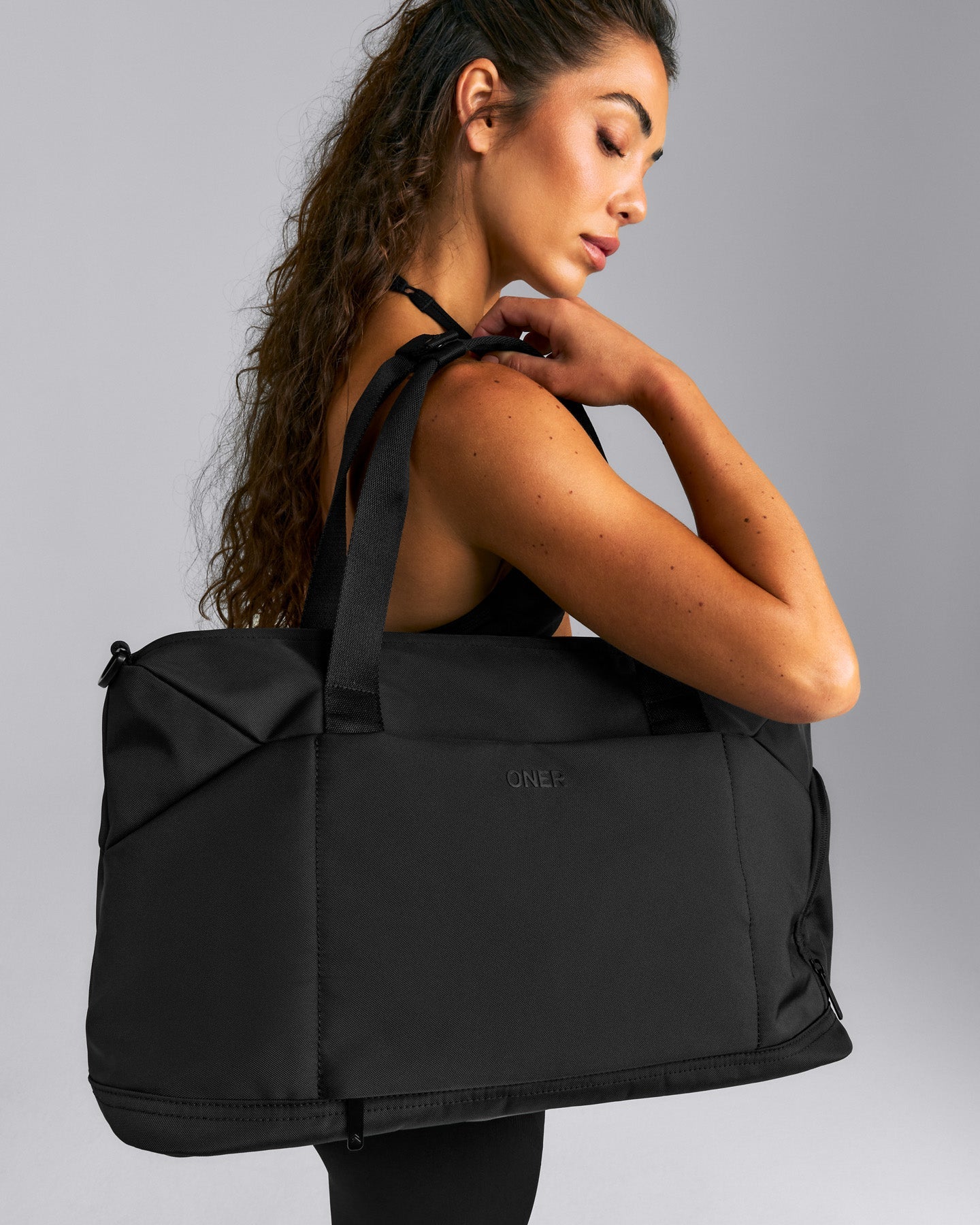 Nylon Gym Holdall | Black
