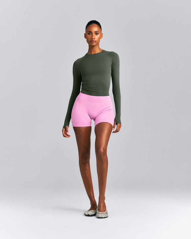 Oner Seamless Fitted Long Sleeve Top New Branding | Dark Khaki