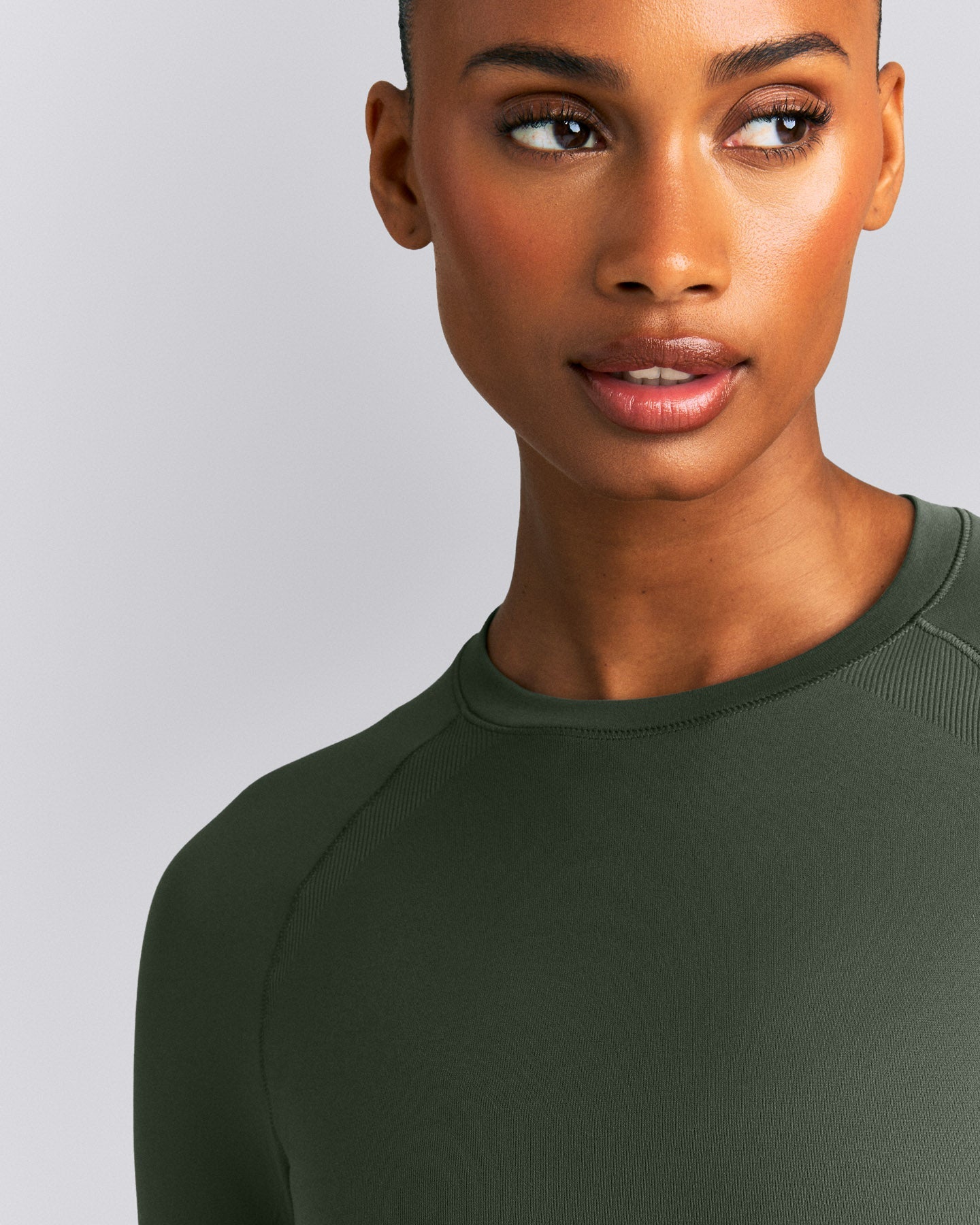 Oner Seamless Fitted Long Sleeve Top New Branding | Dark Khaki