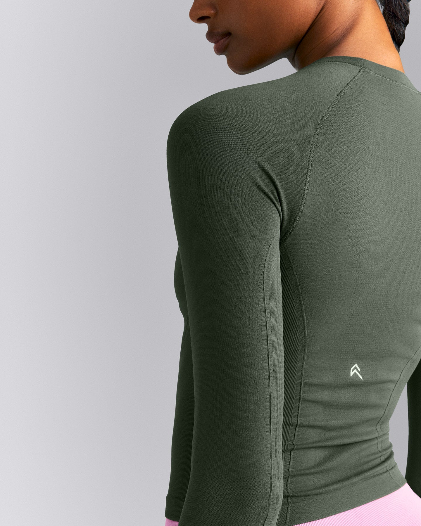 Oner Seamless Fitted Long Sleeve Top New Branding | Dark Khaki