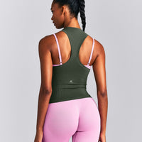 Oner Seamless Fitted Tank Top New Branding | Dark Khaki