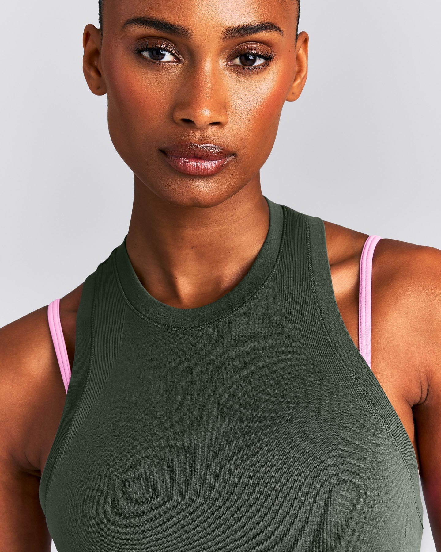 Oner Seamless Fitted Tank Top New Branding | Dark Khaki