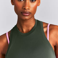 Oner Seamless Fitted Tank Top New Branding | Dark Khaki