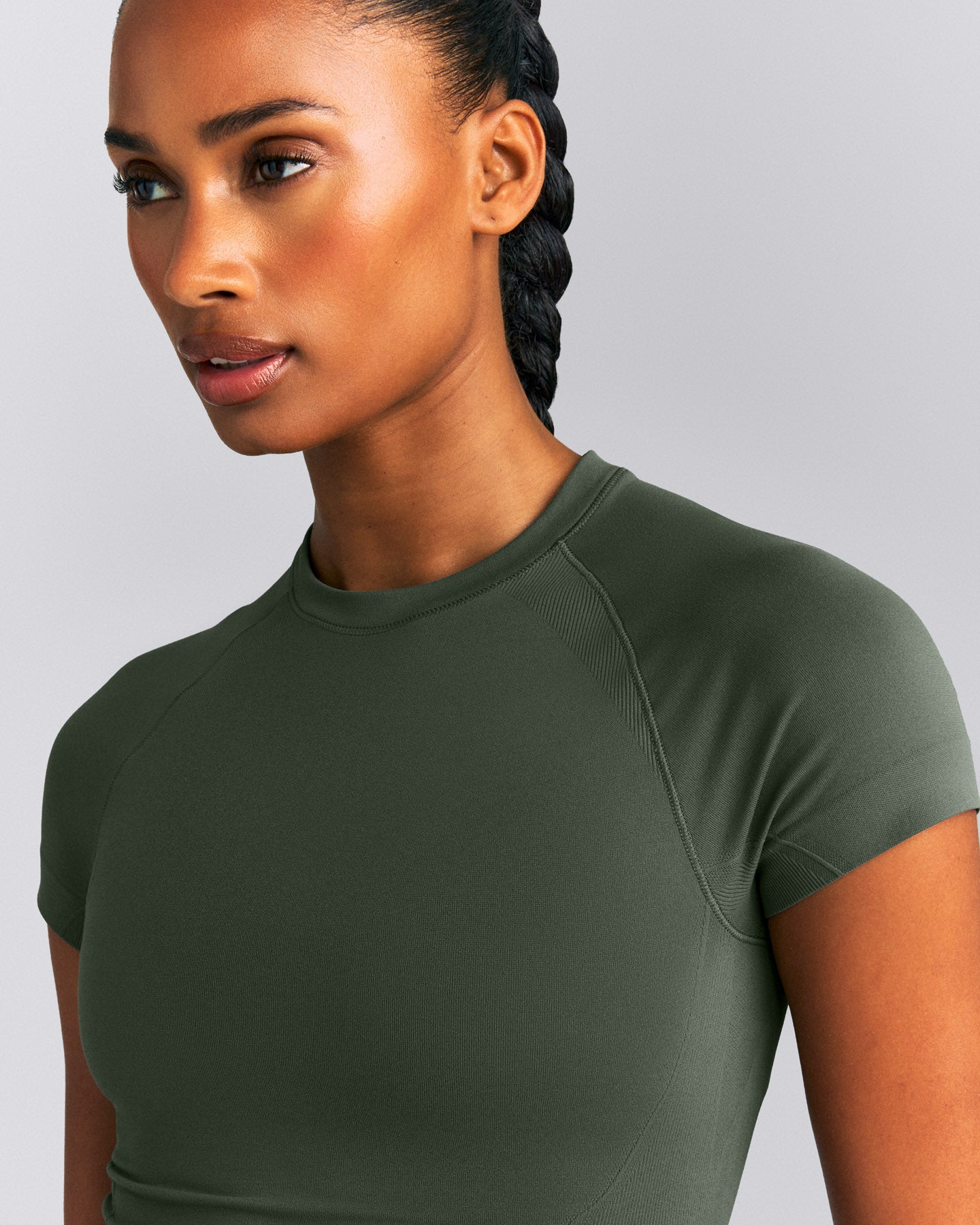 Oner Seamless Fitted Top New Branding | Dark Khaki