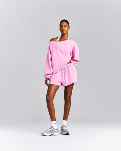 Cotton Vintage Lounge Shorts | Rose Pink