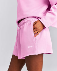 Cotton Vintage Lounge Shorts | Rose Pink