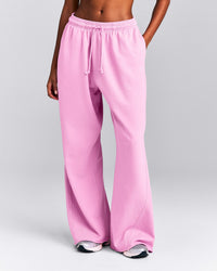 Cotton Vintage Lounge Wide Leg Sweatpants | Rose Pink