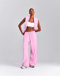 Cotton Vintage Lounge Wide Leg Sweatpants | Rose Pink