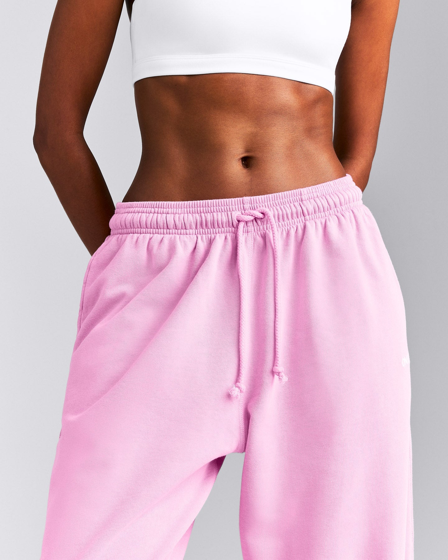 Cotton Vintage Lounge Wide Leg Sweatpants | Rose Pink