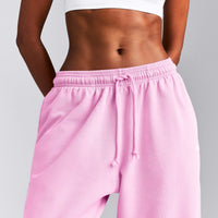 Cotton Vintage Lounge Wide Leg Sweatpants | Rose Pink