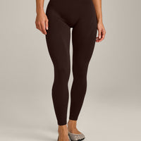EnhanceLift™ Seamless Leggings with Gray Logo | 70% Cocoa
