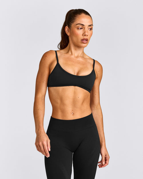 EnhanceLift™ Seamless Minimal Bralette | Black
