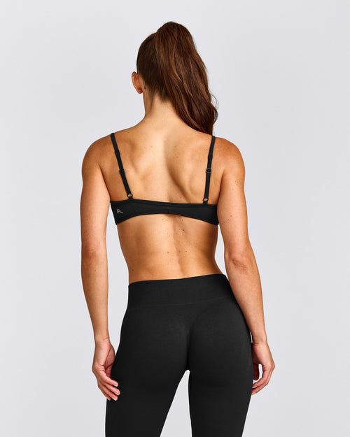 EnhanceLift™ Seamless Minimal Bralette | Black