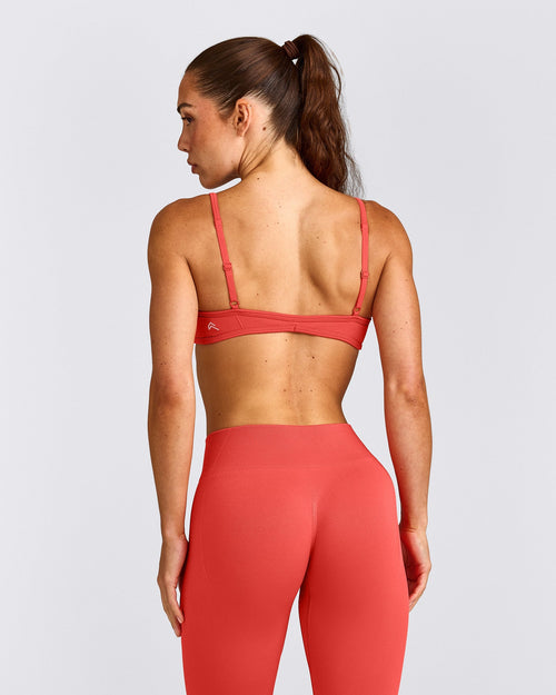 EnhanceLift™ Seamless Minimal Bralette | Dark Charged Coral