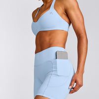 UnifiedMove™ Pocket Shorts 6" with Bonding with Reflective Logo | Powdered Blue