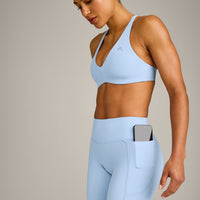 UnifiedMove™ Pocket Leggings with Bonding with Reflective Logo | Powdered Blue