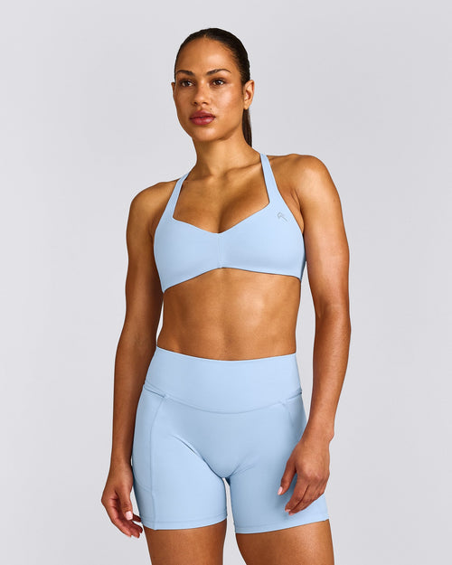 UnifiedMove™ T Back Minimal Bralette | Powdered Blue