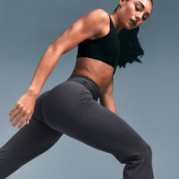 SoftMotion™ Flared Pants with Gray Logo | Ash Gray