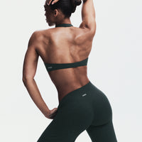 SoftMotion™ Straight Leg Pants with Gray Logo | Emerald Noir