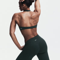 SoftMotion™ Straight Leg Pants with Gray Logo | Emerald Noir