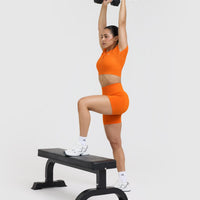 Go To Seamless Fitted Crop Top | Flame Orange