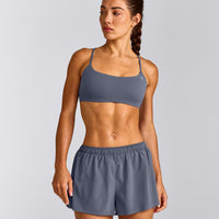 EasyLift™ Strappy Sports Bra | Dark Granite Blue