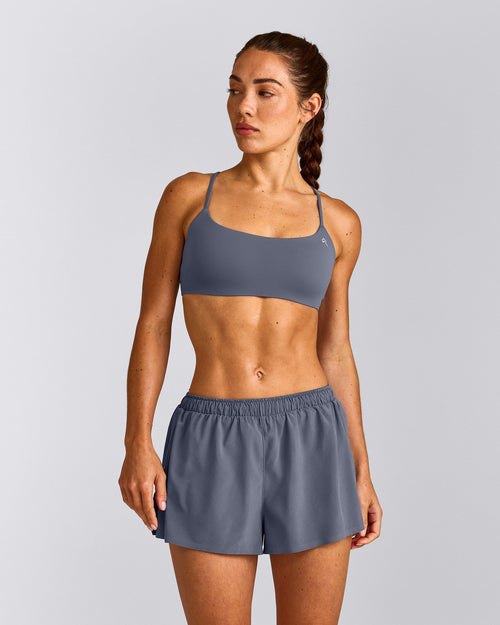 EasyLift™ Strappy Sports Bra | Dark Granite Blue