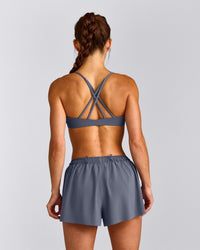 EasyLift™ Strappy Sports Bra | Dark Granite Blue