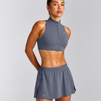 EasyLift™ Zip High Neck Sports Bra New Branding | Dark Granite Blue