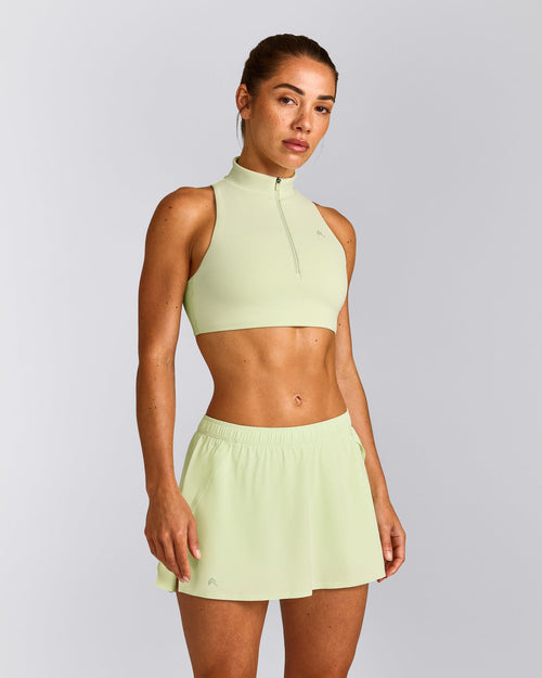 EasyLift™ Zip High Neck Sports Bra | Meadow Mist Green