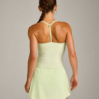 UnifiedMove™ T Back Mid Tank Top with Built in Bra Shelf New Branding | Meadow Mist Green