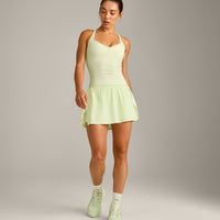 UnifiedMove™ T Back Mid Tank Top with Built in Bra Shelf New Branding | Meadow Mist Green