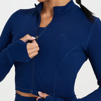 Timeless Crop Jacket | Midnight